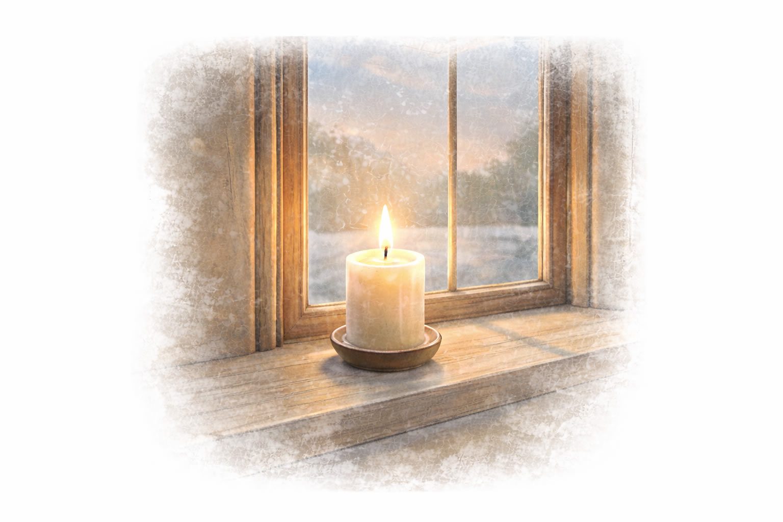 In Memory - Candle in the window
